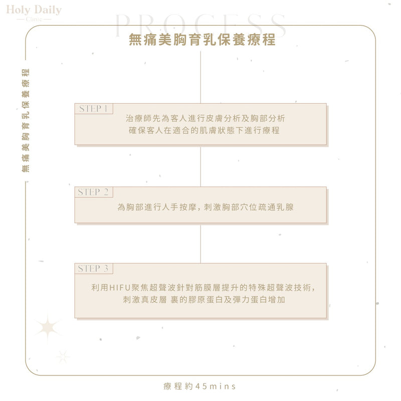 無痛美胸育乳保養療程