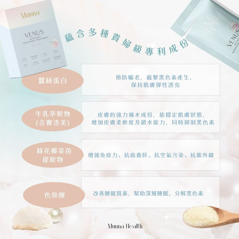 Venus Intensive Whitening treatment 女神透光美白粉 COME BACK 