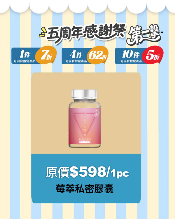 女生必備！莓萃私密膠囊 (到期日: 2026/3/1)