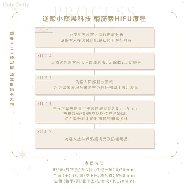 【會員積分換領】微整級𝗛𝗜𝗙𝗨鋼筋索療程