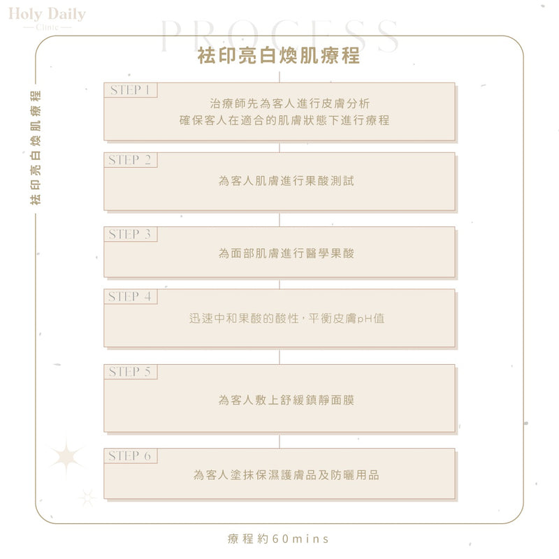 袪印亮白煥肌療程